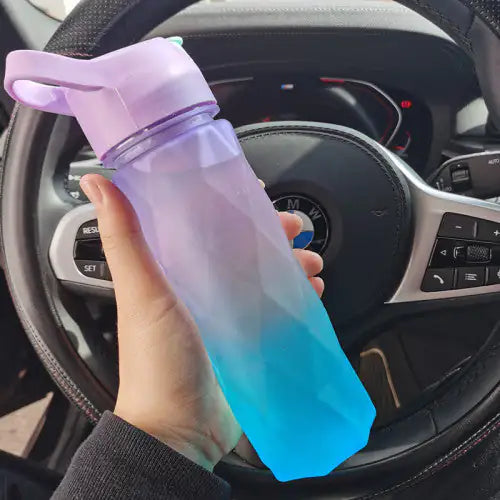 Fitness Water Bottle – Large Capacity Bottle for Girls Blue Purple