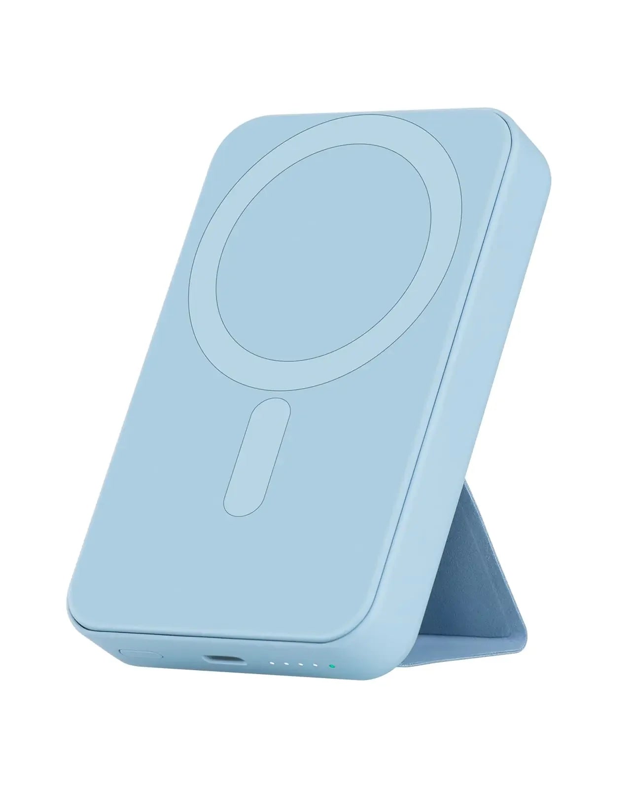 Magesafe Portable Power Bank – Magnetic Wireless Charger for iPhone Blue
